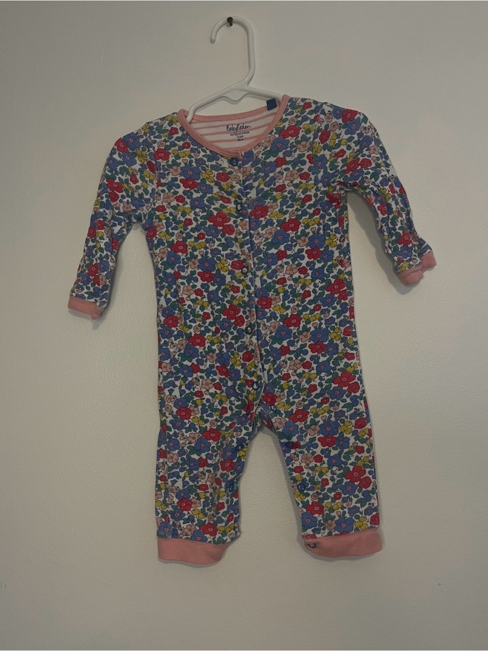 Baby Boden Floral Baby One-Piece Romper